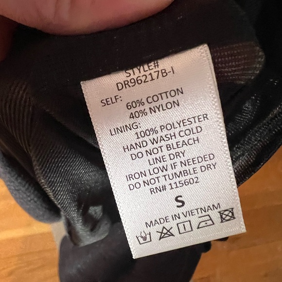 LUSH Haltered Tiered Mid Black Dress Small - Picture 7 of 8